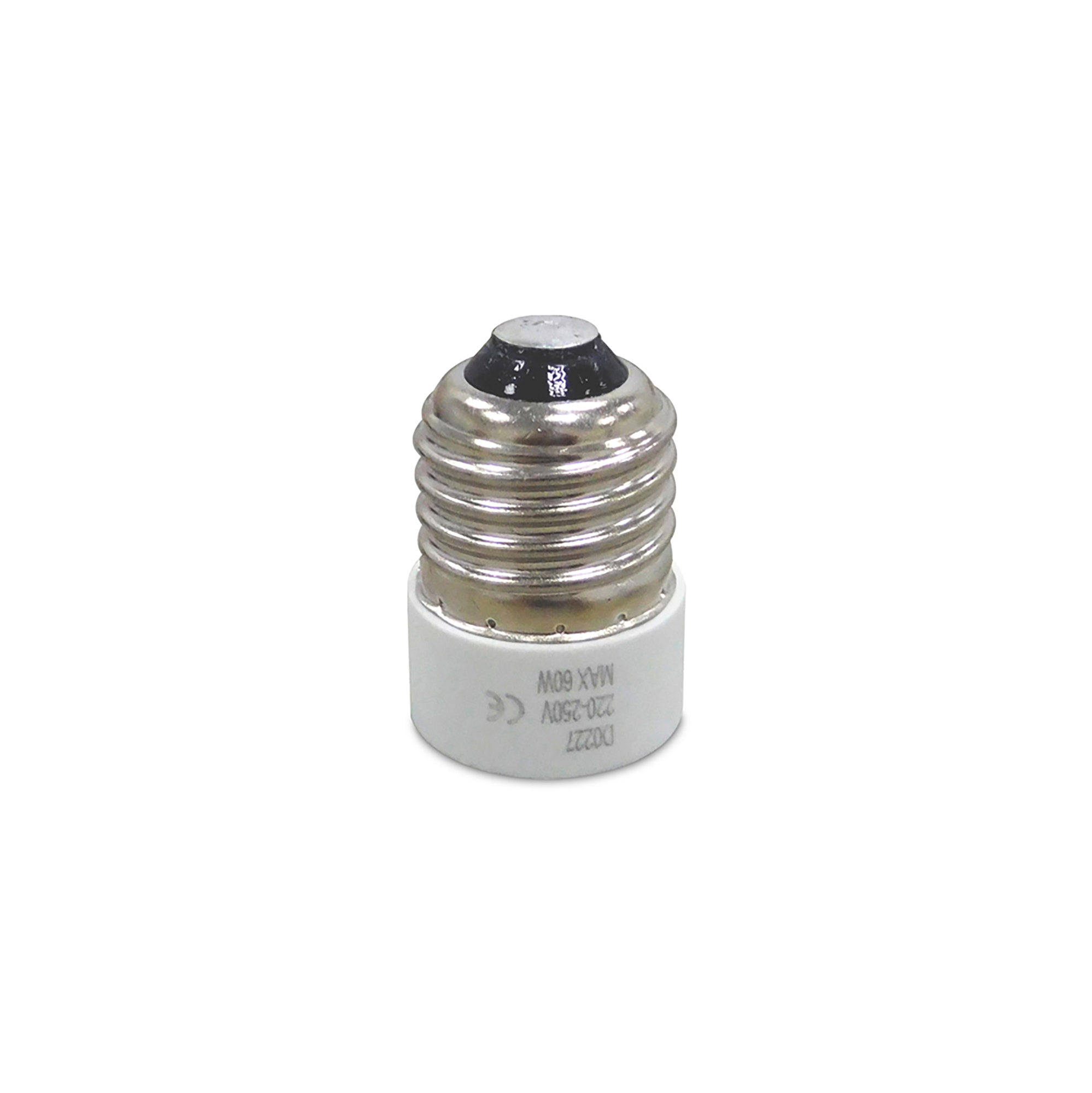 D0227  Elements E27 to E14 Lamp Socket Converter White
